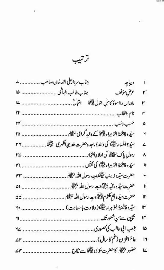 Seerat Fatima tuz Zahra (R A ) (سیرت فاطمۃ الزہرہ رضی اللہ عنھا)
