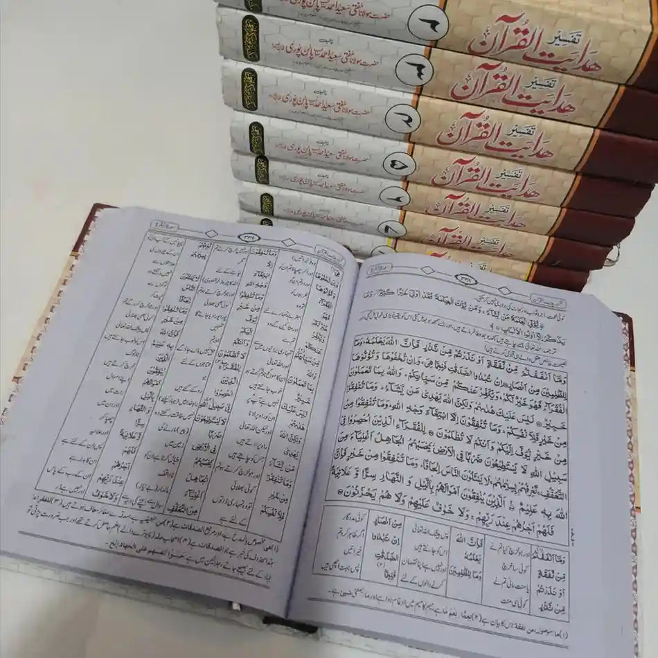 Tafseer Hadayat tul Quran Set 8 Vol  ( ھدایت القرآن مکمل سیٹ 8 جلدیں )